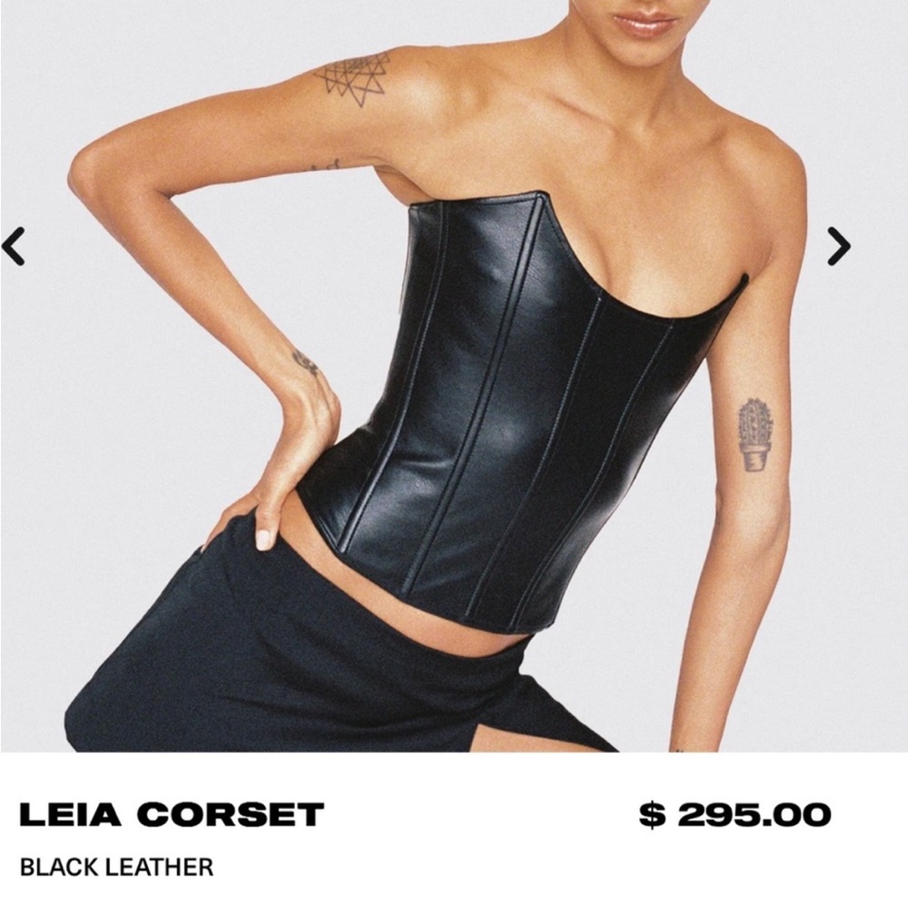 NWT Miaou Leia leather corset